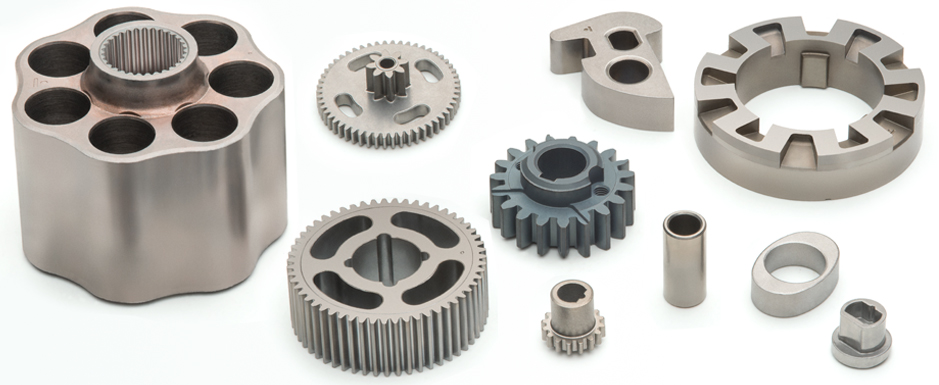 Home sintered structural components for industrial applications